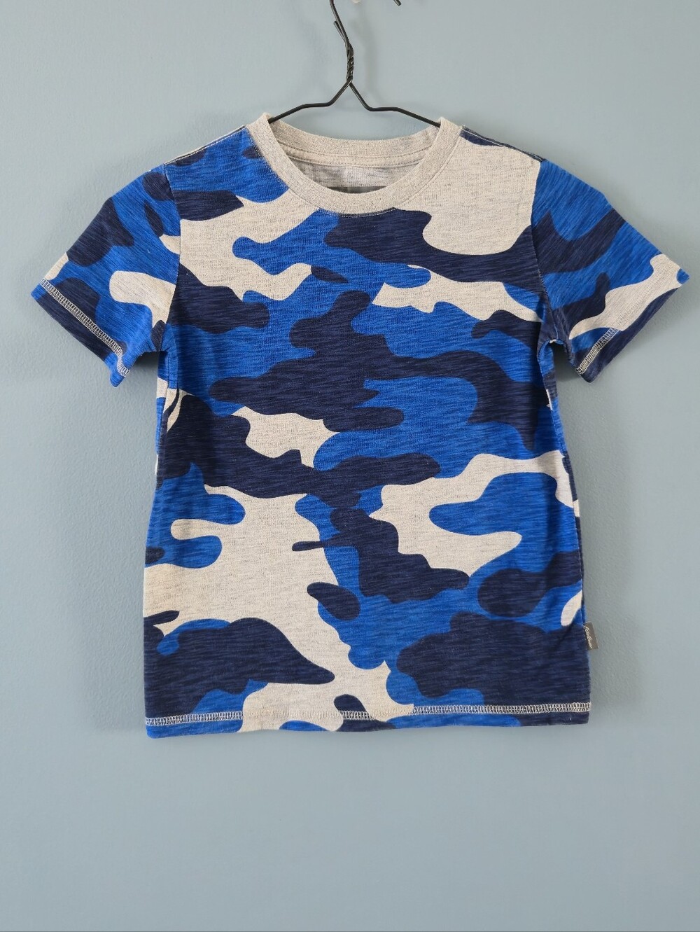 *Back To School* Eddie Bauer Blue Camo Short Sleeve Tee (6)
